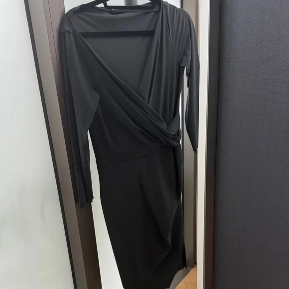 chiara boni black dress Zapakasa Women Plum Long Mother of the Bride Dress with Sleeves Off the  Shoulder A Line Wedding Guest Dress with Pockets main image 1